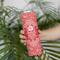 Red Paisley Skinny Tumbler Skull Gangster - Wonder Print Shop