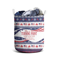 This is The Turning Point Laundry Basket Patriotic American - Wonder Print Shop