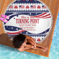 This is The Turning Point Beach Blanket Patriotic American - Wonder Print Shop