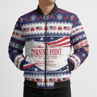 This is The Turning Point Bomber Puffer Jacket Patriotic American - Wonder Print Shop