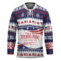 This is The Turning Point Hockey Jersey Patriotic American - Wonder Print Shop