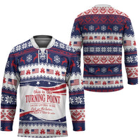 This is The Turning Point Hockey Jersey Patriotic American - Wonder Print Shop