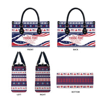 This is The Turning Point Leather Bag Patriotic American - Wonder Print Shop