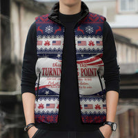 This is The Turning Point Sleeveless Puffer Jacket Patriotic American - Wonder Print Shop