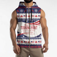 This is The Turning Point Sleeveless Zip Hoodie Patriotic American - Wonder Print Shop