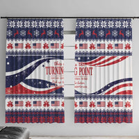 This is The Turning Point Window Curtain Patriotic American - Wonder Print Shop