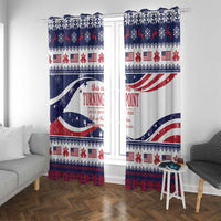 This is The Turning Point Window Curtain Patriotic American - Wonder Print Shop