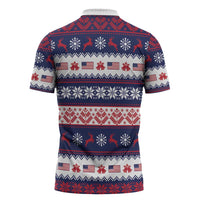 This is The Turning Point Zipper Polo Shirt Patriotic American - Wonder Print Shop