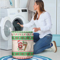 Funny Six Seven Meme Christmas Laundry Basket Santa Says 6 7 - Wonder Print Shop