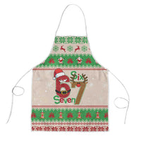 Funny Six Seven Meme Christmas Apron Santa Says 6 7 - Wonder Print Shop
