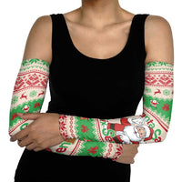 Funny Six Seven Meme Christmas Arm Sleeves Santa Says 6 7 - Wonder Print Shop