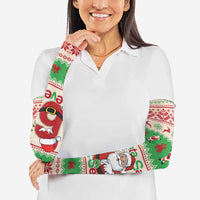 Funny Six Seven Meme Christmas Arm Sleeves Santa Says 6 7 - Wonder Print Shop