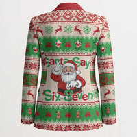 Funny Six Seven Meme Christmas Blazer Santa Says 6 7 - Wonder Print Shop