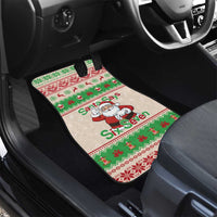 Funny Six Seven Meme Christmas Car Mats Santa Says 6 7 - Wonder Print Shop