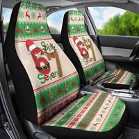 Funny Six Seven Meme Christmas Car Seat Cover Santa Says 6 7 - Wonder Print Shop