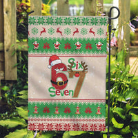 Funny Six Seven Meme Christmas Garden Flag Santa Says 6 7 - Wonder Print Shop