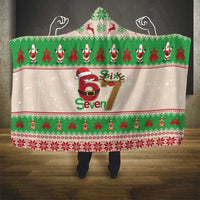 Funny Six Seven Meme Christmas Hooded Blanket Santa Says 6 7 - Wonder Print Shop