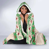 Funny Six Seven Meme Christmas Hooded Blanket Santa Says 6 7 - Wonder Print Shop