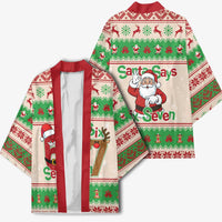 Funny Six Seven Meme Christmas Kimono Santa Says 6 7 - Wonder Print Shop
