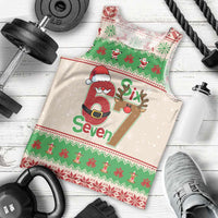 Funny Six Seven Meme Christmas Men Tank Top Santa Says 6 7 - Wonder Print Shop