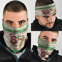 Funny Six Seven Meme Christmas Neck Gaiter Santa Says 6 7 - Wonder Print Shop