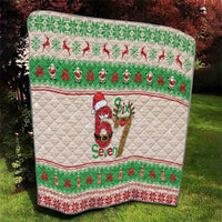 Funny Six Seven Meme Christmas Quilt Santa Says 6 7 - Wonder Print Shop
