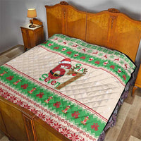 Funny Six Seven Meme Christmas Quilt Santa Says 6 7 - Wonder Print Shop