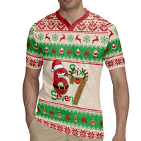 Funny Six Seven Meme Christmas Rugby Jersey Santa Says 6 7 - Wonder Print Shop
