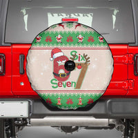 Funny Six Seven Meme Christmas Spare Tire Cover Santa Says 6 7 - Wonder Print Shop