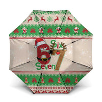 Funny Six Seven Meme Christmas Umbrella Santa Says 6 7 - Wonder Print Shop