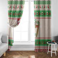 Funny Six Seven Meme Christmas Window Curtain Santa Says 6 7 - Wonder Print Shop