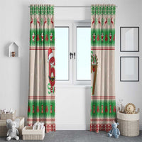 Funny Six Seven Meme Christmas Window Curtain Santa Says 6 7 - Wonder Print Shop