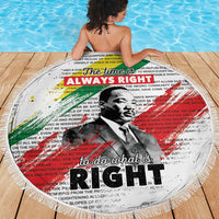 Martin Luther King Beach Blanket Honoring The Legacy White Version LT05 - Wonder Print Shop