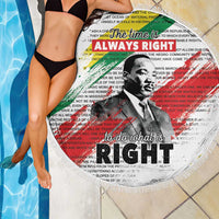 Martin Luther King Beach Blanket Honoring The Legacy White Version LT05 - Wonder Print Shop