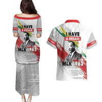 Martin Luther King Couples Matching Puletasi and Hawaiian Shirt Honoring The Legacy White Version LT05 - Wonder Print Shop