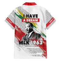 Martin Luther King Family Matching Off Shoulder Maxi Dress and Hawaiian Shirt Honoring The Legacy White Version LT05 - Wonder Print Shop