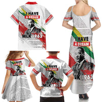 Martin Luther King Family Matching Summer Maxi Dress and Hawaiian Shirt Honoring The Legacy White Version LT05 - Wonder Print Shop