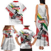 Martin Luther King Family Matching Tank Maxi Dress and Hawaiian Shirt Honoring The Legacy White Version LT05 - Wonder Print Shop