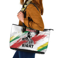 Martin Luther King Leather Tote Bag Honoring The Legacy White Version LT05 - Wonder Print Shop