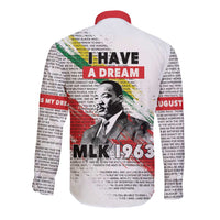 Martin Luther King Long Sleeve Button Shirt Honoring The Legacy White Version LT05 - Wonder Print Shop
