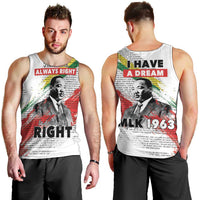 Martin Luther King Men Tank Top Honoring The Legacy White Version LT05 - Wonder Print Shop