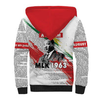 Martin Luther King Sherpa Hoodie Honoring The Legacy White Version LT05 - Wonder Print Shop