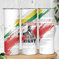 MLK Honoring The Legacy Skinny Tumbler White Version LT05 - Wonder Print Shop