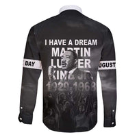 Martin Luther King MLK Family Matching Long Sleeve Bodycon Dress and Hawaiian Shirt I Have A Dream LT05 - Wonder Print Shop