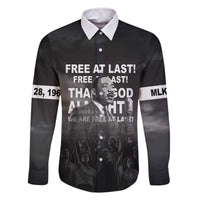 Martin Luther King MLK Family Matching Off The Shoulder Long Sleeve Dress and Hawaiian Shirt I Have A Dream LT05 - Wonder Print Shop