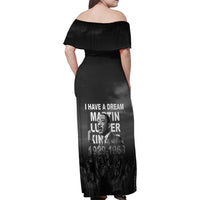 Martin Luther King MLK Family Matching Off Shoulder Maxi Dress and Hawaiian Shirt I Have A Dream LT05 - Wonder Print Shop
