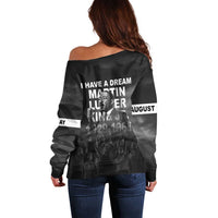 Martin Luther King MLK Off Shoulder Sweater I Have A Dream LT05 - Wonder Print Shop