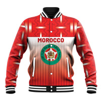 Custom Morocco Football Baseball Jacket 1994 Retro Red Version - Wonder Print Shop