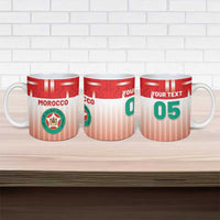 Custom Morocco Football Ceramic Mug 1994 Retro Red Version - Wonder Print Shop
