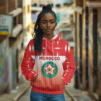 Custom Morocco Football Hoodie 1994 Retro Red Version - Wonder Print Shop
